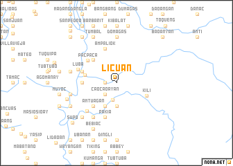 map of Licuan