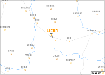 map of Licun