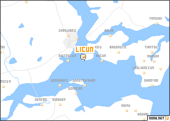 map of Licun