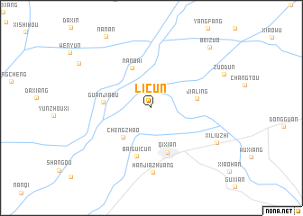 map of Licun