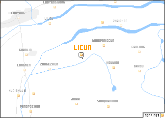 map of Licun