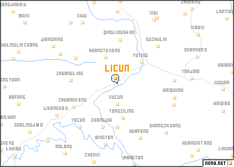 map of Licun