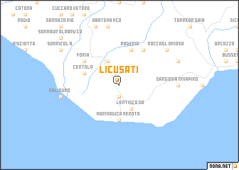 map of Licusati