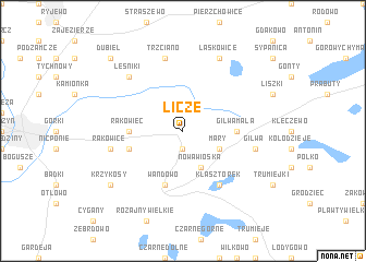 map of Licze