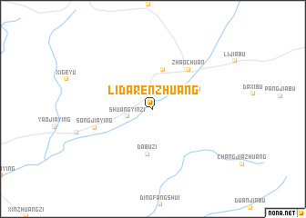 map of Lidarenzhuang