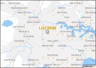 map of Lidcombe