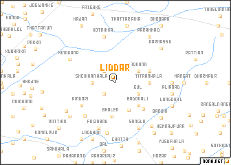 map of Liddar