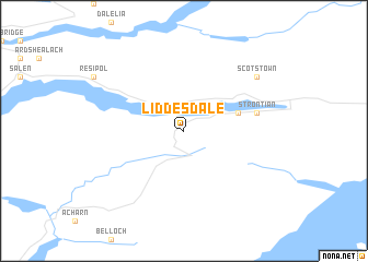 map of Liddesdale