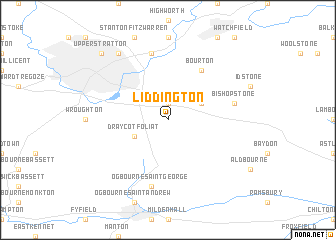 map of Liddington