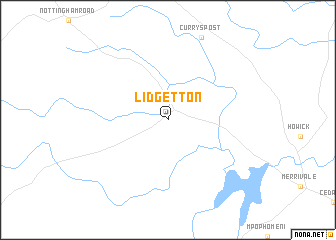 map of Lidgetton