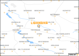map of Lidikhovka