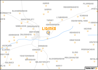 map of Lidinka