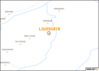 map of Lidinskaya