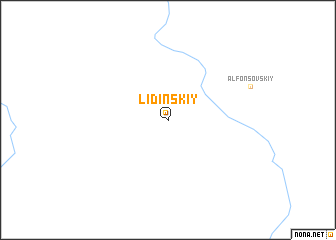 map of Lidinskiy