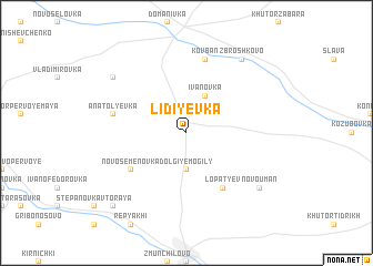 map of Lidiyevka