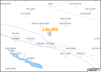map of Lidlund