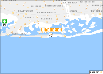 map of Lido Beach