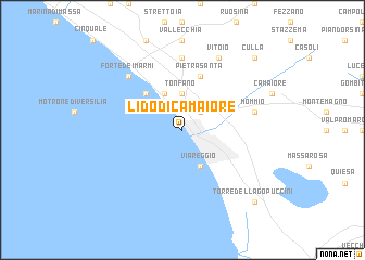 map of Lido di Camaiore