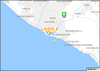 map of Lido Isle