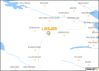 map of Lidsjön