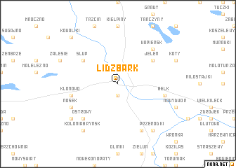 map of Lidzbark