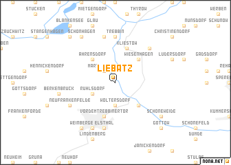 map of Liebätz