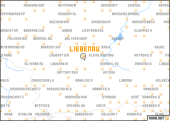 map of Liebenau