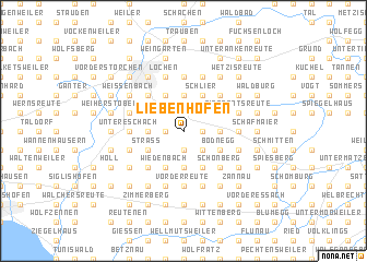 map of Liebenhofen