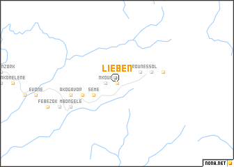 map of Lieben
