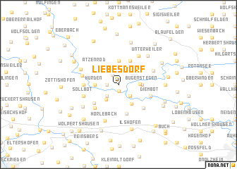 map of Liebesdorf