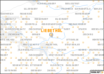 map of Liebethal