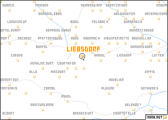 map of Liebsdorf