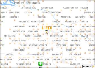 map of Lieck