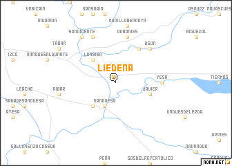 map of Liédena