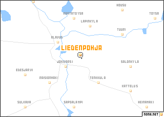 map of Liedenpohja