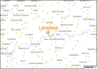 map of Liefrange