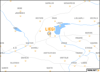 map of Lieģi