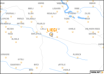 map of Lieģi