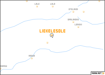 map of Lieke-Lesole