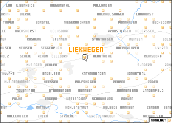 map of Liekwegen