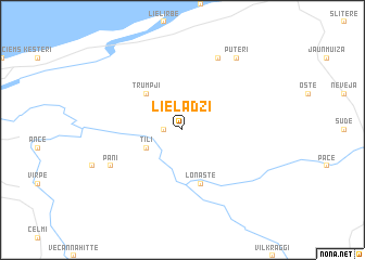 map of Lieladži