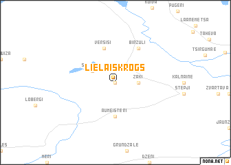 map of Lielaiskrogs