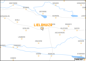 map of Lielāmuiža