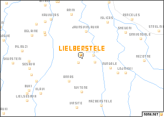 map of (( Lielbērstele ))