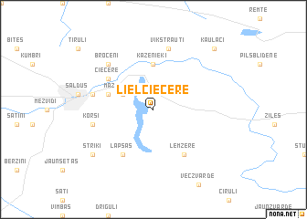 map of Lielciecere
