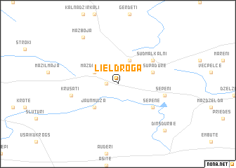 map of Lieldroga