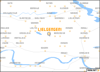 map of Lielģenģeri