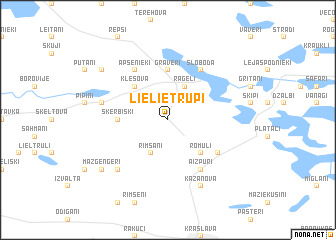 map of Lielie Trūpi