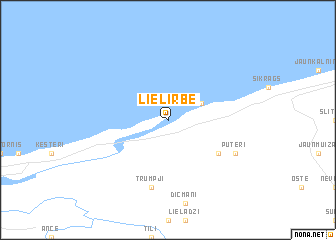 map of Lielirbe