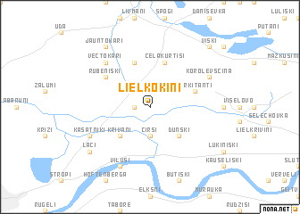 map of Lielkokini